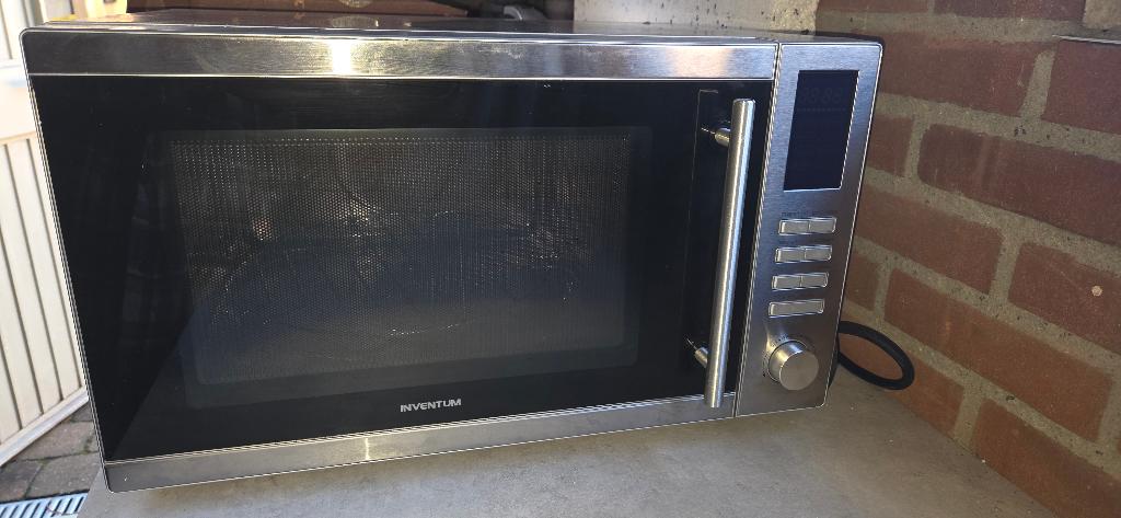 Magnetron/Oven/Grill Inventum  MN255c/02 in nette staat, Ophalen, Combimagnetron, Gebruikt, Draaiplateau