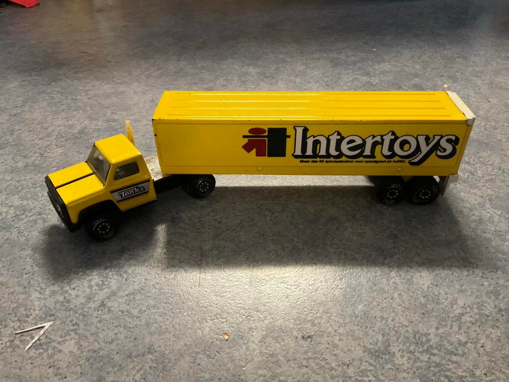 Vintage Tonka Intertoys Vrachtwagen, Kinderen en Baby's, Ophalen of Verzenden, Gebruikt, Jongen