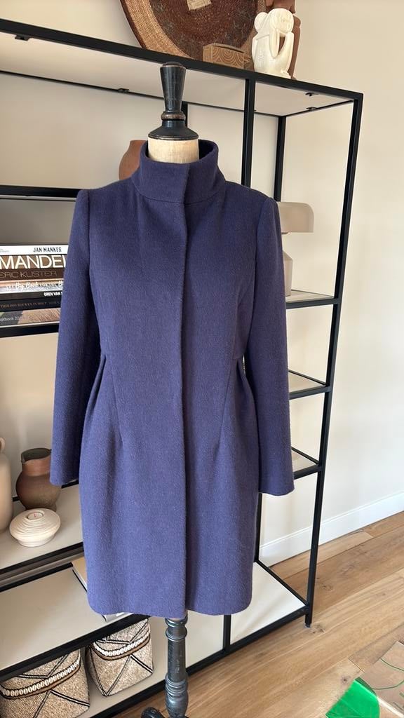 Piazza Sempione purple wollen jas nieuw It 42, Ophalen of Verzenden, Nieuw, Maat 38/40 (M), Paars