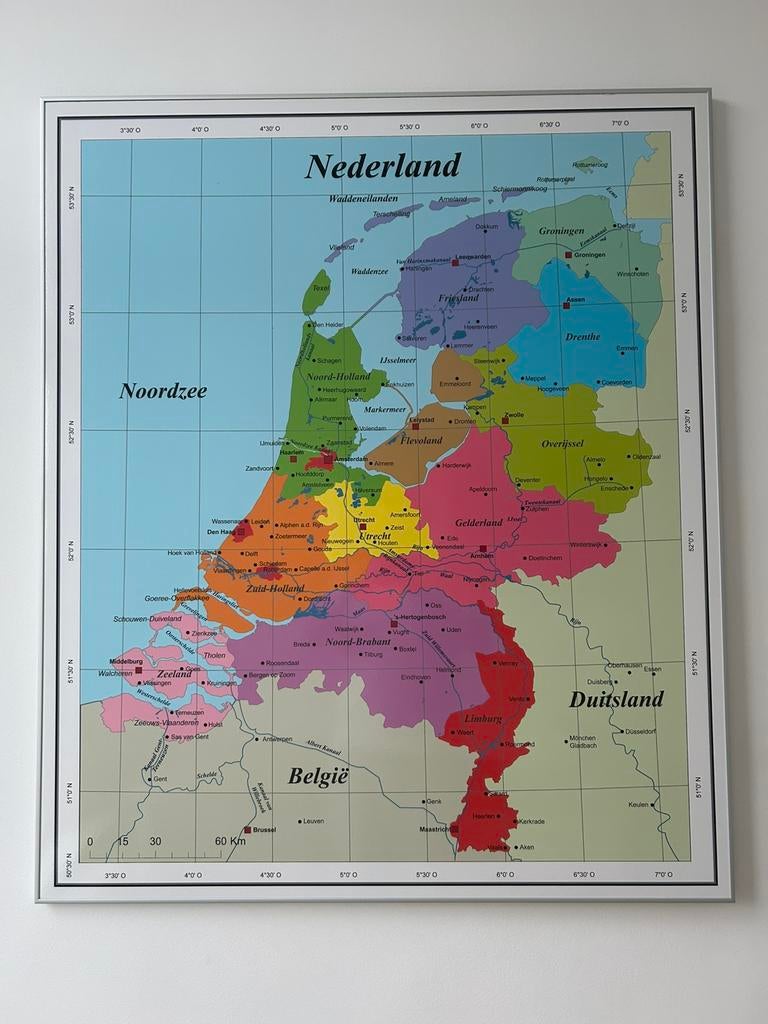 Landkaart Nederland inclusief lijst, Ophalen, 2000 tot heden, Nederland, Landkaart