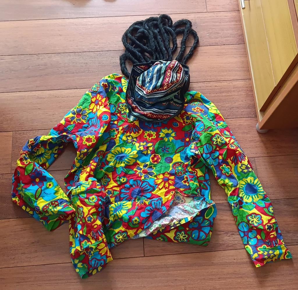 Jamaicaan outfit carnaval, Ophalen of Verzenden, Zo goed als nieuw