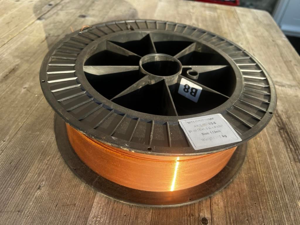 Lasdraad 1mm verkoperd rol van 15kg, Doe-het-zelf en Verbouw, Gereedschap | Lasapparaten, Ophalen, Zo goed als nieuw, Minder dan 150 ampère