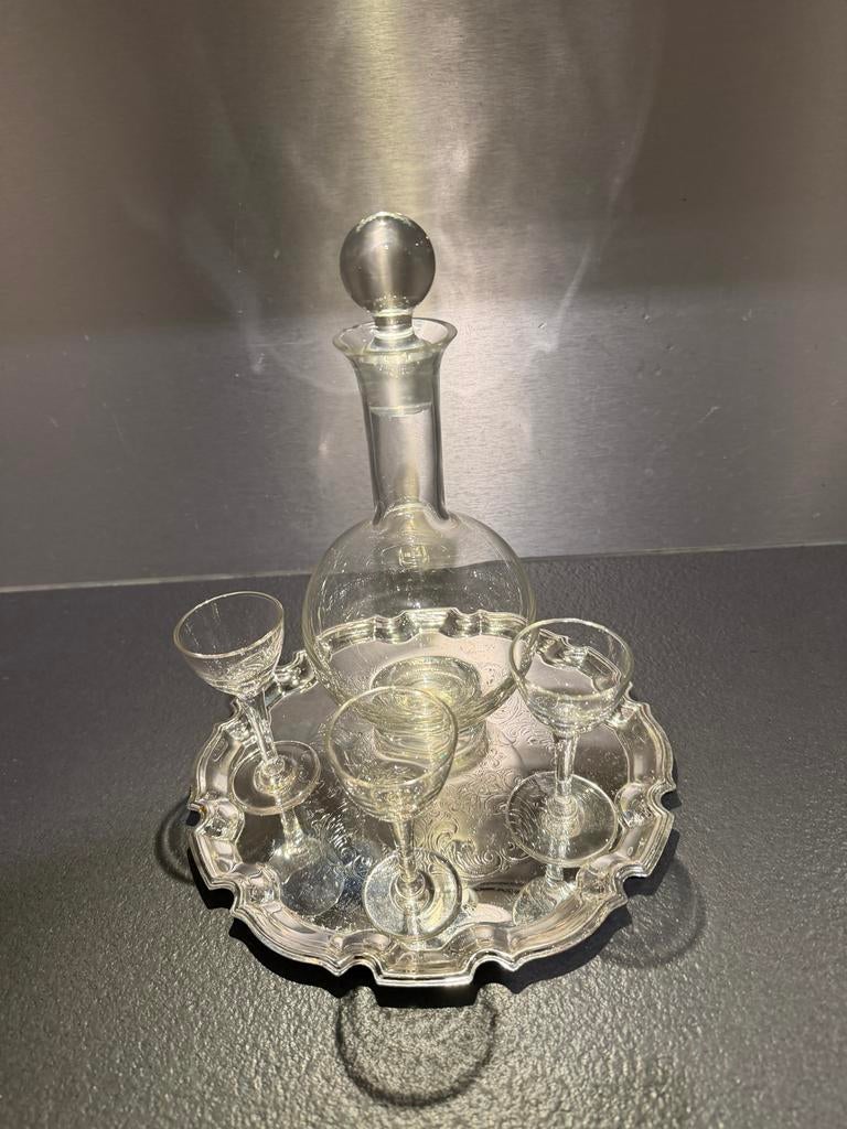 Leerdam Karaf met Glaasjes - Modern Design (1970), Antiek en Kunst, Antiek | Glas en Kristal, Ophalen