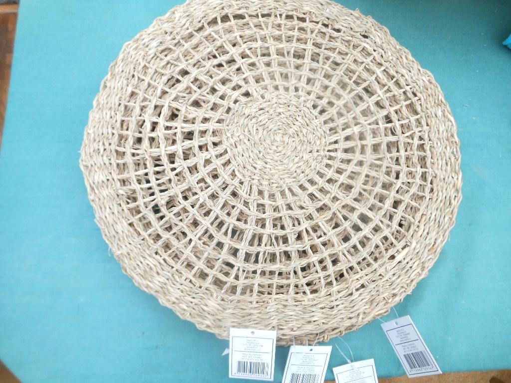 rieten onderzetters, Ophalen, Zo goed als nieuw, Bord