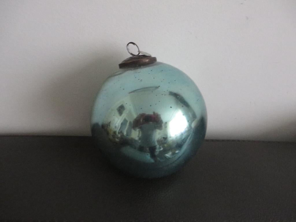 Grote licht blauw glazen heksen bal, Sissy Boy design, Ophalen of Verzenden