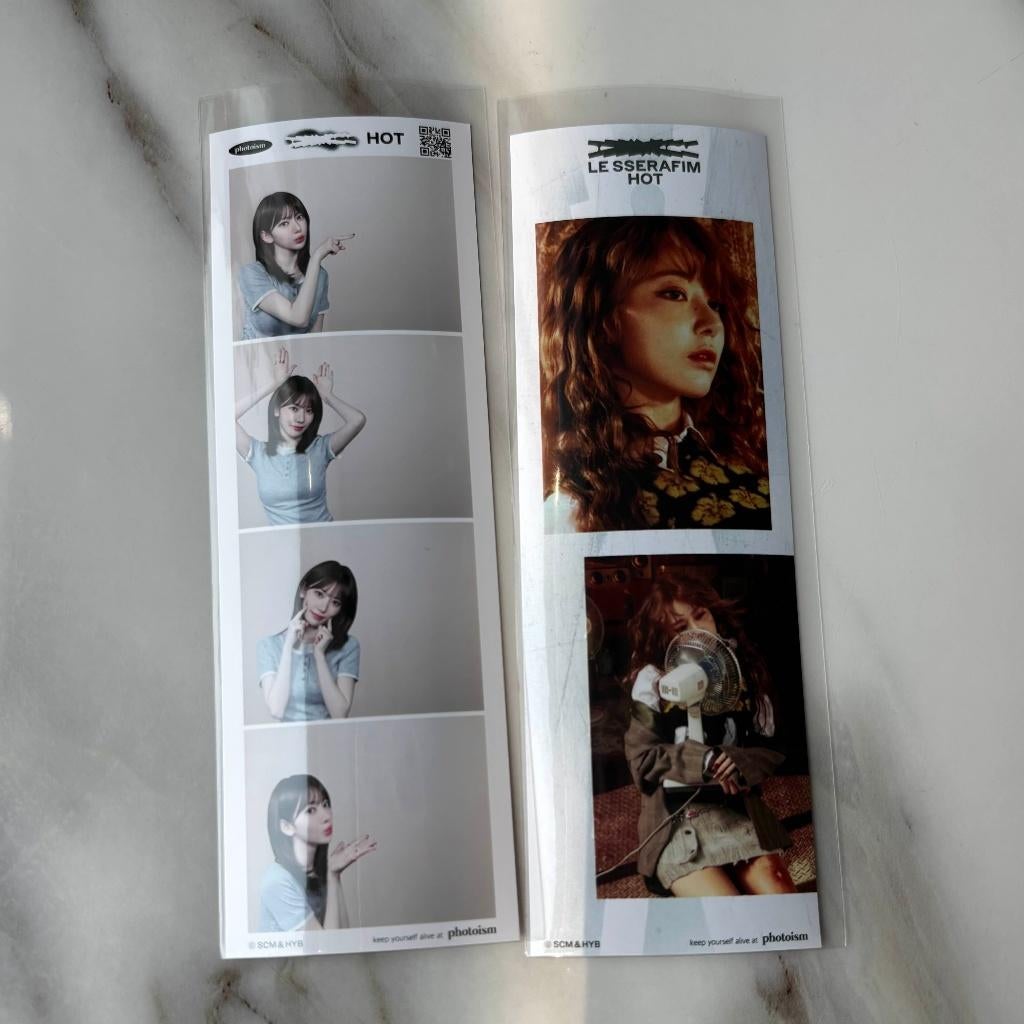 Sakura (Le Sserafim) photosim 4cut, Ophalen of Verzenden, Nieuw, Foto of Kaart