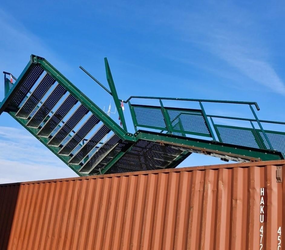 Noodtrap vluchttrap stalentrap buitentrap ( 046 ), Ophalen, Gebruikt, Trap, Nvt