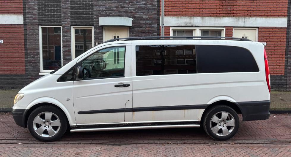 Mercedes-Benz Vito V6 2009 Wit (camper in aanbouw)., Automaat, Buscamper of Camperbus, Tot en met 2, Mercedes-Benz