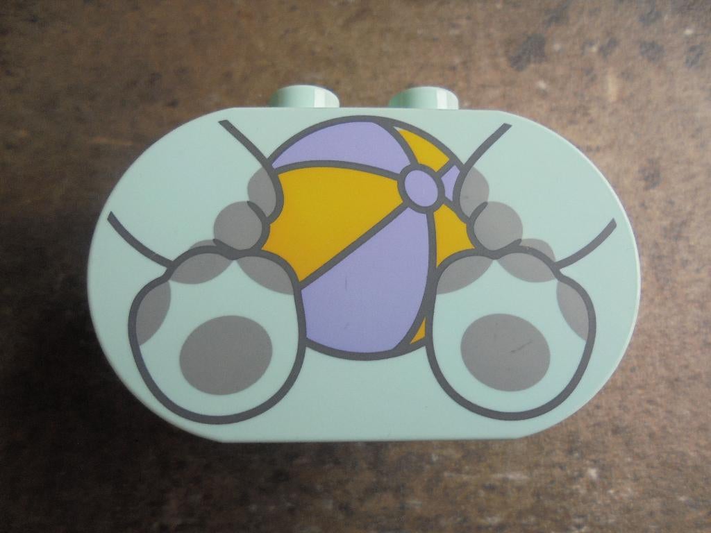 Lego Duplo Brick 2x4x2 Rounded Ends (zie foto's), Ophalen of Verzenden, Gebruikt, Losse stenen, Duplo