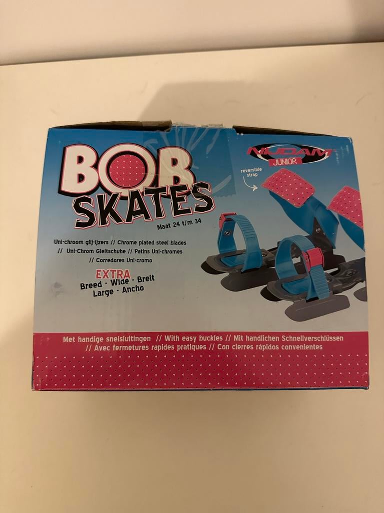 BOB Skates Junior schaatsen Maat 24-34, Sport en Fitness, Schaatsen, Ophalen of Verzenden, Zo goed als nieuw, IJshockeyschaatsen