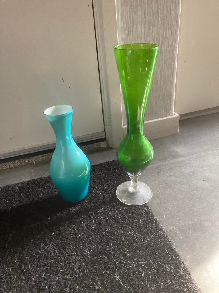 Vintage Vaasjes - Ruilen mogelijk!, Gebruikt, Overige kleuren, Ophalen of Verzenden, Glas