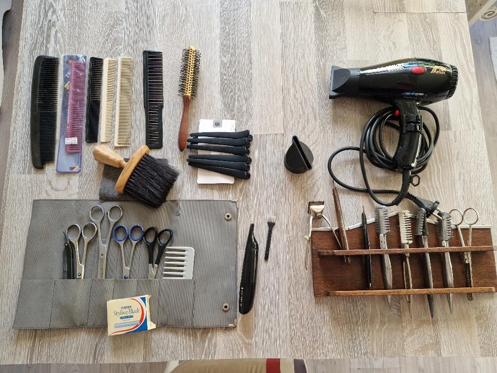 Brocante kapper spullen ter decoratie, Ophalen of Verzenden