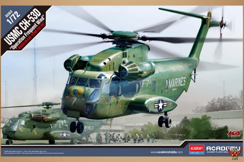 ROWASP | Academy 1/72 CH-53D Sea Stallion Frequent Wind, Overige merken, Academy, Helikopter, Nieuw