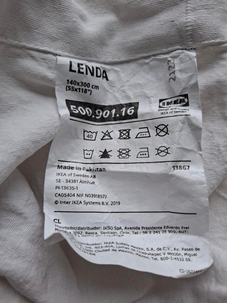 Lenda Gordijnen IKEA, Ophalen, Tweepersoons, Wit, Deken of Dekbed