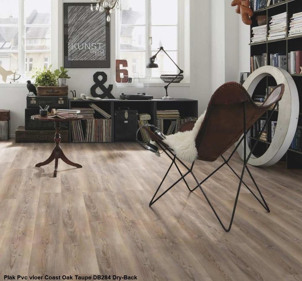 62m2 Plak Pvc Coast Pine Taupe 16pak = €492 incl. btw, Nieuw, Ophalen of Verzenden, Bruin, 50 tot 75 m²
