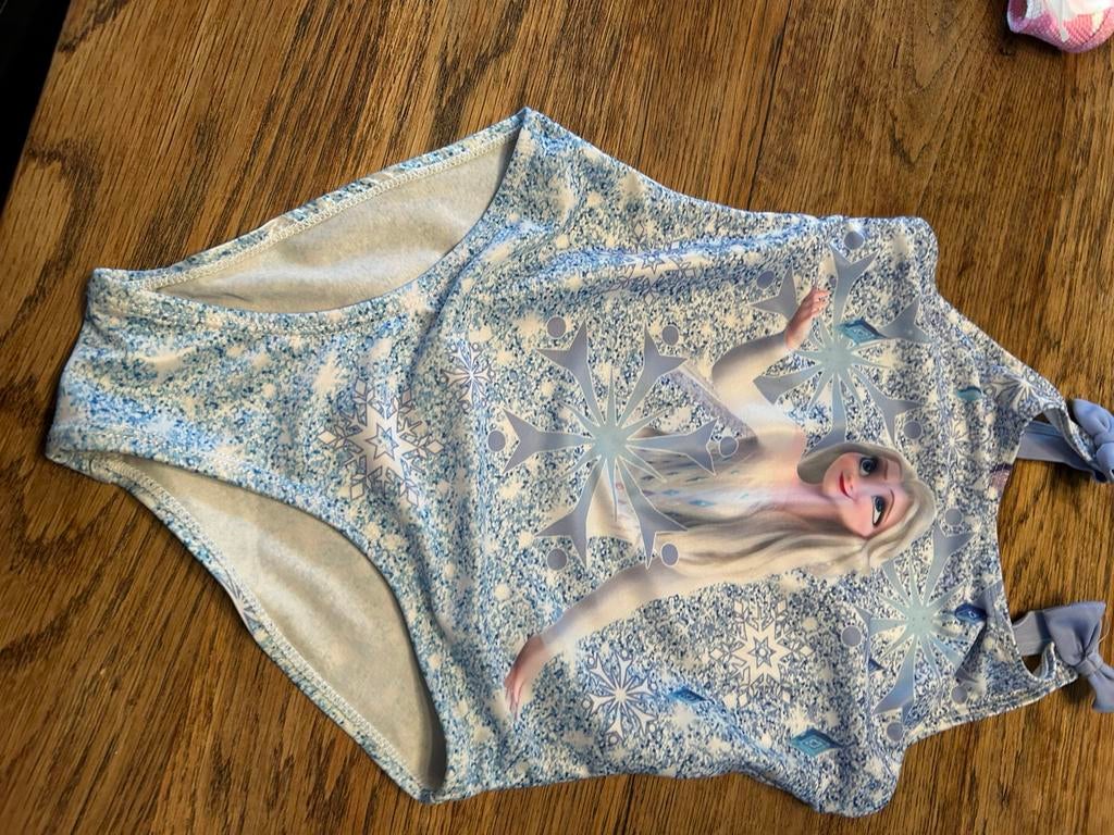 Frozen badpakje 110/116, Kinderen en Baby's, Meisje, Badpak, Ophalen of Verzenden, Zo goed als nieuw