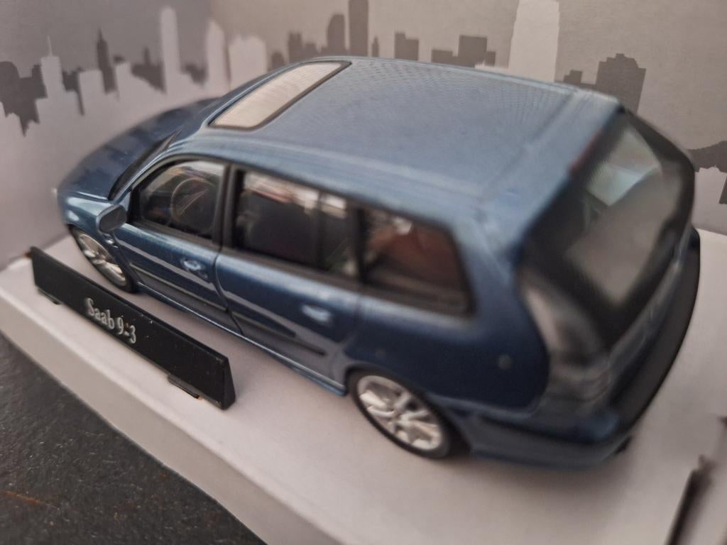 Saab 9-3 Sport Combi Schaal 1:43, Hobby en Vrije tijd, Modelauto's | 1:43, Overige merken, Auto, Nieuw, Cararama