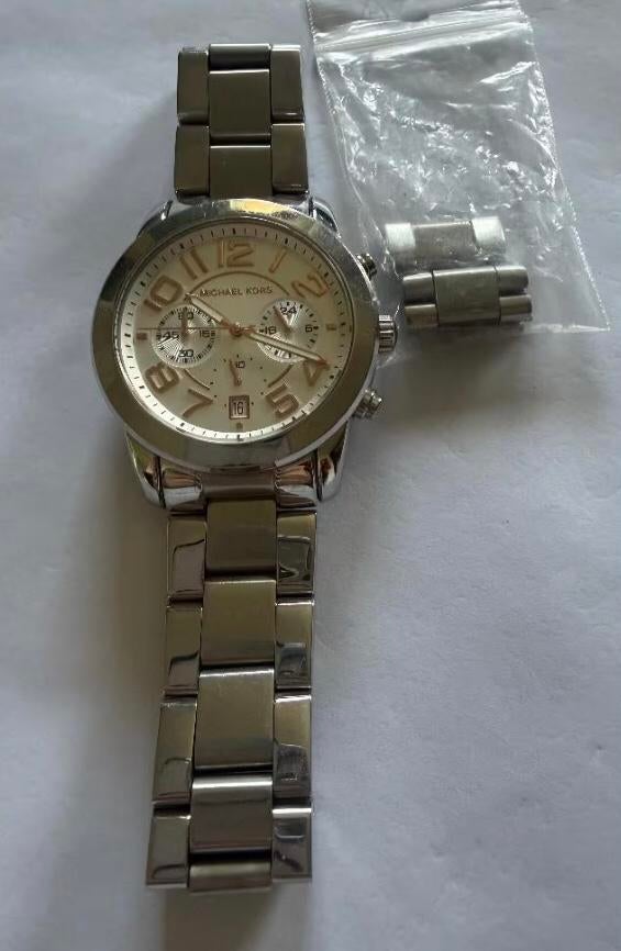 Michael kors dames horlogo neet staat, Ophalen of Verzenden, Zo goed als nieuw, Staal, Overige merken
