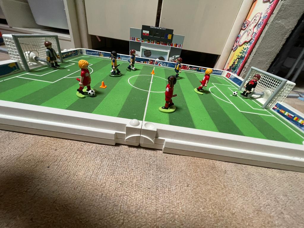 Playmobil voetbalspel, Ophalen, Zo goed als nieuw