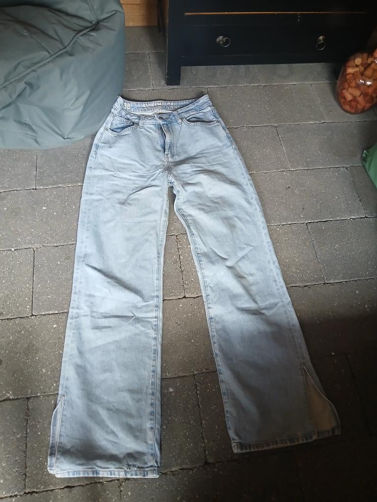 Lichtblauwe spijkerbroek maat 38, Ophalen