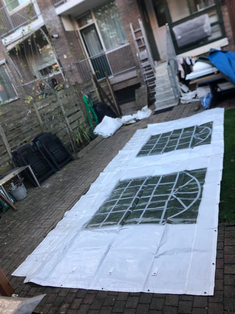 Partytent zijwanden, Tuin en Terras, Partytenten, Ophalen, Gebruikt, Minder dan 5 meter