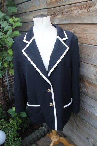 Jasje zwart/ creme Escada mt L Vaste prijs AANBIEDING, Zwart, Maat 42/44 (L), Escada, Ophalen of Verzenden