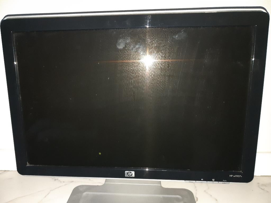 HP monitor w1907v, Ophalen, Gebruikt, HP, Overige typen
