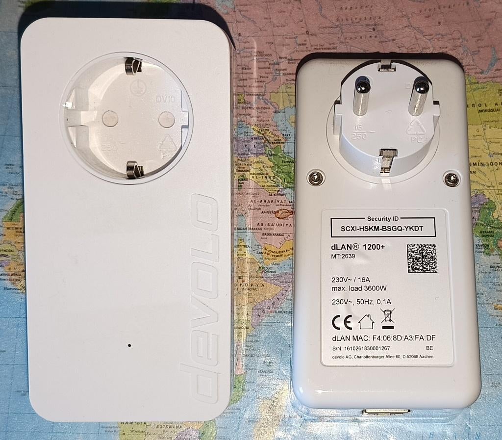 Powerline Set Devolo dLAN 1200 Passthrough, Ophalen, Gebruikt, Develo