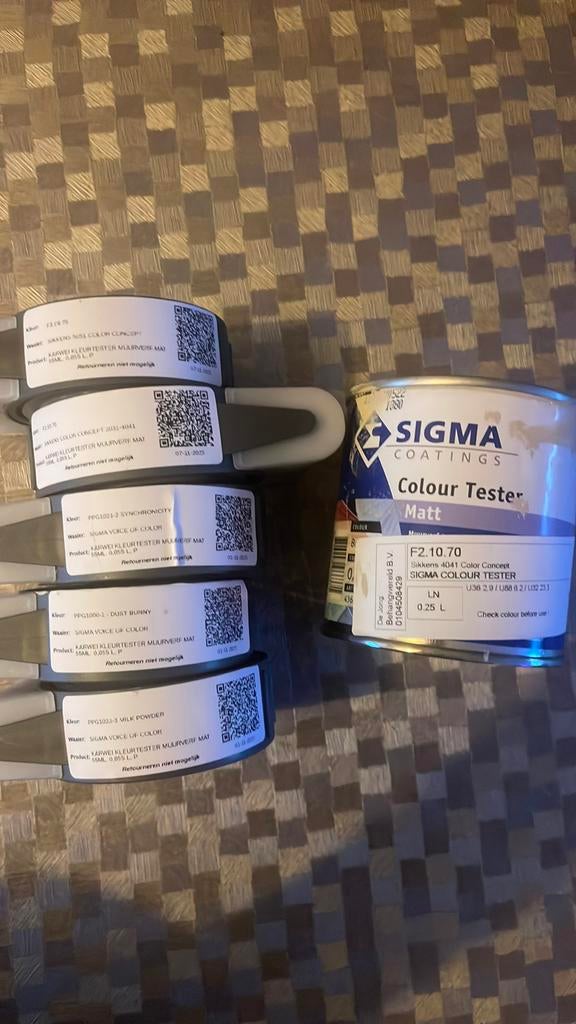 Kleurentesters beige, Ophalen of Verzenden, Zo goed als nieuw, Wit