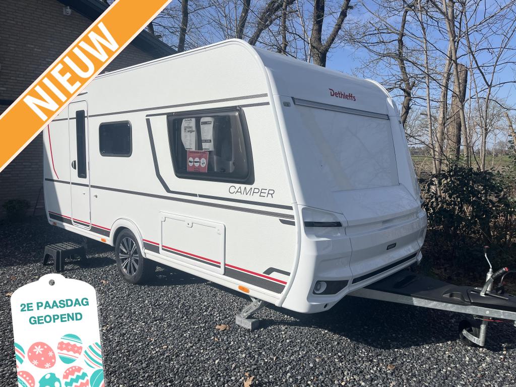 Dethleffs Camper 460 EL First Edition + Black Boekel Bundel, Standaardzit, Schokbreker, Dethleffs, 5 tot 6 meter