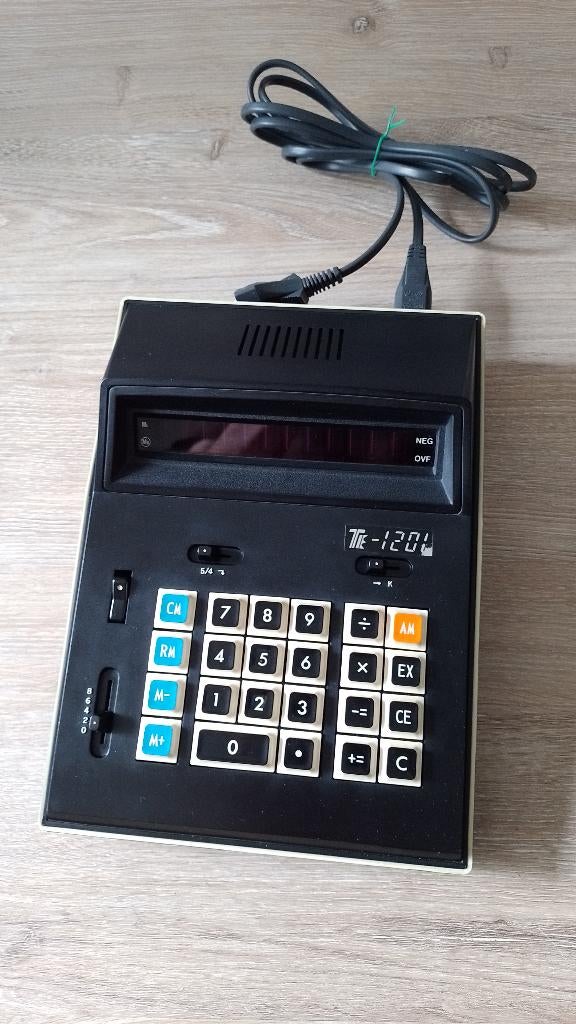 Teco te-1201 rekenmachine vintage oude te1201, Diversen, Ophalen of Verzenden, Gebruikt