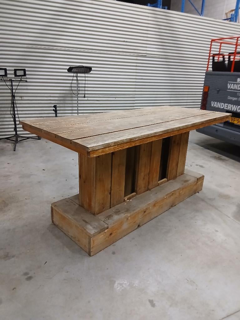 Stamtafel, Ophalen, 200 cm of meer, 50 tot 100 cm, Zo goed als nieuw