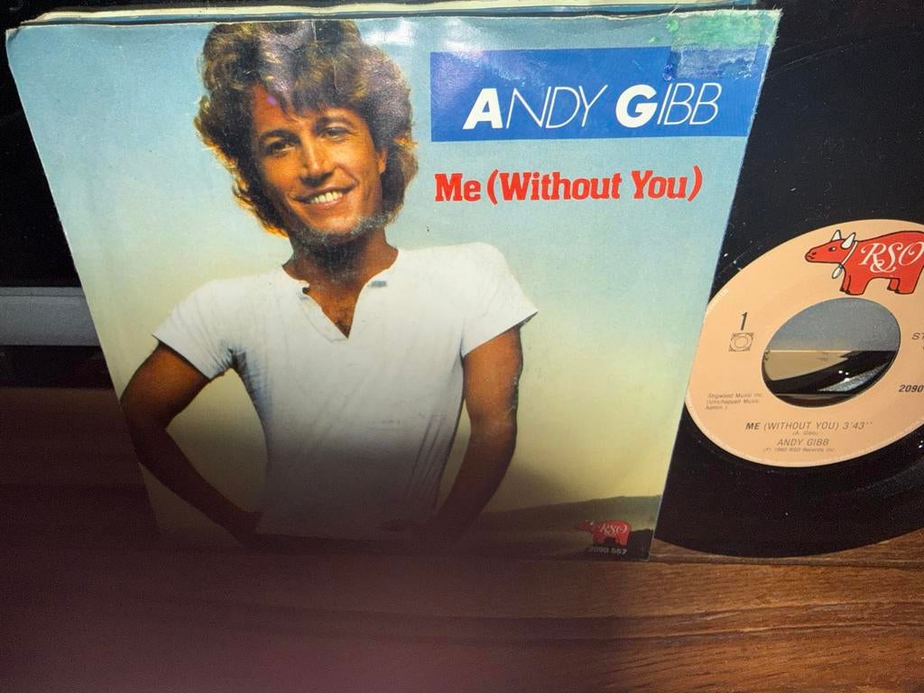 Andy Gibb - Me (Without You) 7 inch single, 7 inch, Single, Ophalen of Verzenden, Zo goed als nieuw