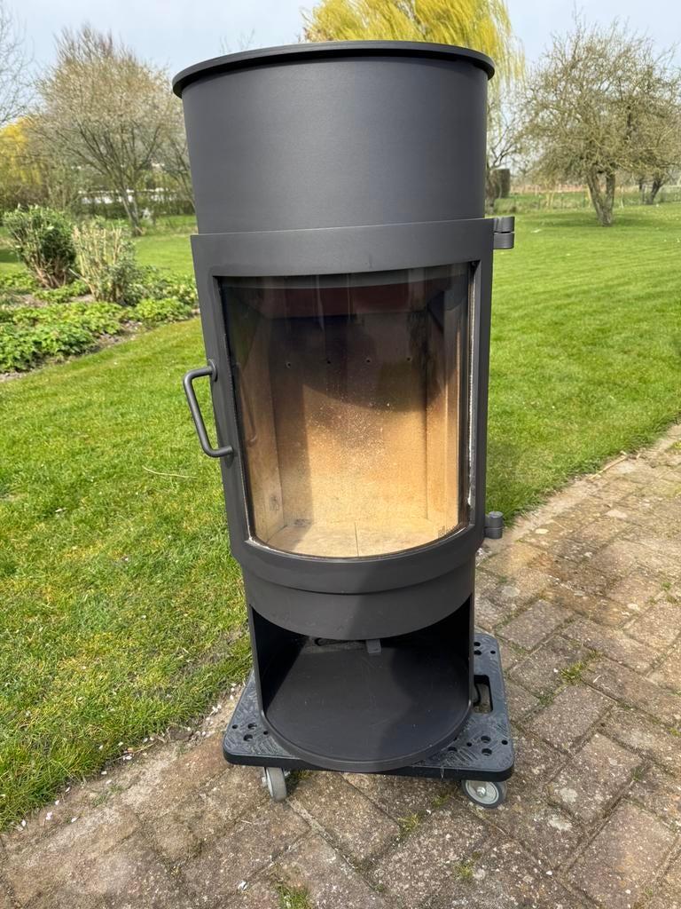 Dik Geurts Babe houtkachel, Huis en Inrichting, Kachels, Ophalen, Houtkachel, Zo goed als nieuw, Vrijstaand