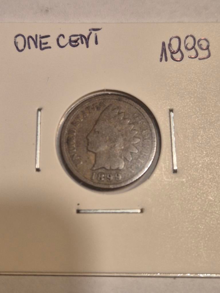 One Cent 1899, Postzegels en Munten, Munten | Amerika, Ophalen of Verzenden, Noord-Amerika