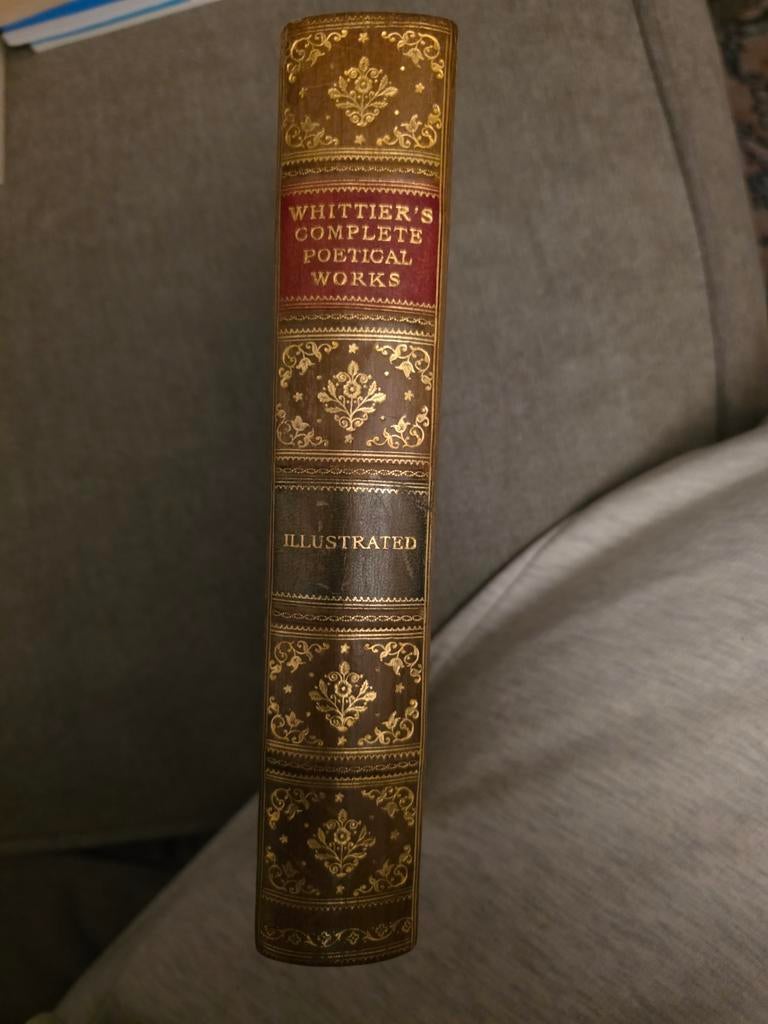 Antiek boek: Whittier Complete Poetical Works (1904), Ophalen of Verzenden, Gelezen, Whittier