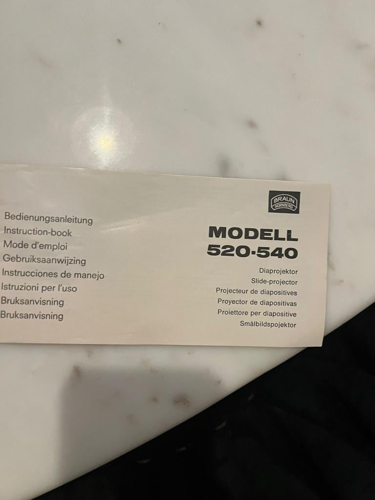 Diaprojector Braun 520, Ophalen, Gebruikt