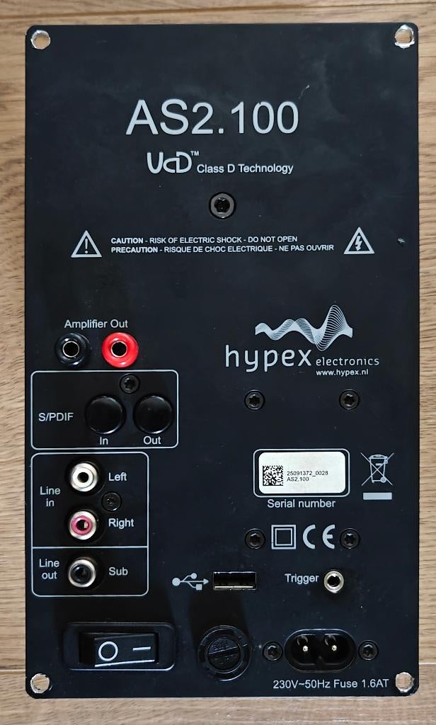 Hypex plate amps  2x AS2.100 + DS 1.2 + Tang Band sub, Overige merken, Gebruikt, Subwoofer, Ophalen of Verzenden
