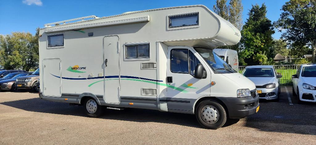 camper chausson fiat, Caravans en Kamperen, Campers, Chemisch toilet, Alkoof, Treinzit, Bedrijf