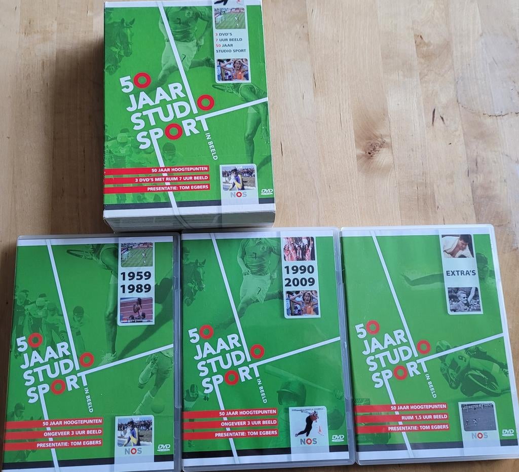 50 jaar studio sport dvd box tom egbers 1959 - 2009, Alle leeftijden, Ophalen of Verzenden, Zo goed als nieuw