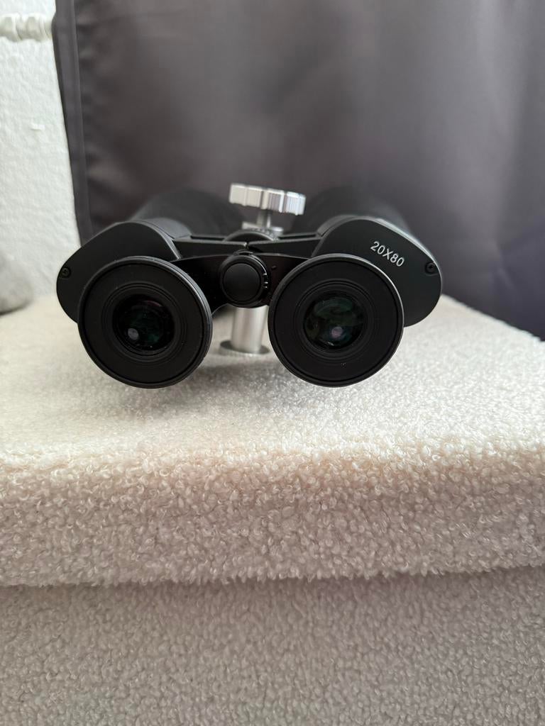 Bresser Verrekijker 20x80 met Statief TR682AN, Audio, Tv en Foto, Optische apparatuur | Verrekijkers, Ophalen, Gebruikt, Porro (met knik)