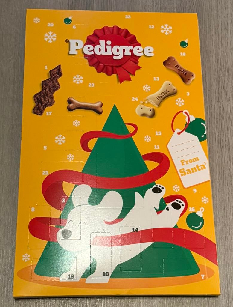 Pedigree hondenkoekjes, Ophalen, Nieuw