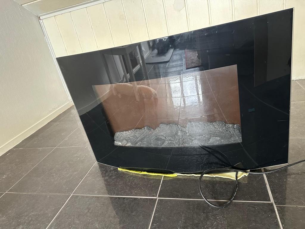 Eurom Valencia elektrische kachel, Huis en Inrichting, Haarden, Gebruikt, Elektrische haard, Ophalen