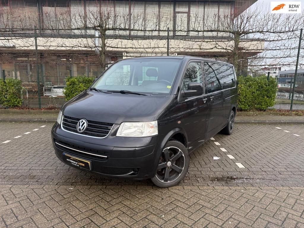 Volkswagen Transporter 2.5 TDI 340 Trendline Dubbel Cabine D, Auto's, Bestelauto's, Voorwielaandrijving, Gebruikt, Volkswagen
