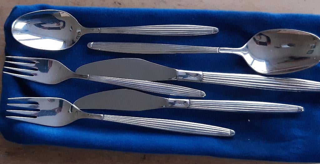 Verzilverd bestek, Antiek en Kunst, Antiek | Bestek, Ophalen of Verzenden