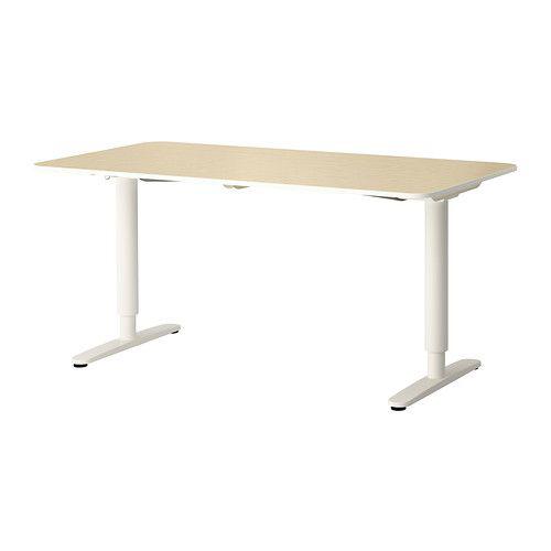 IKEA Bekant zit-sta bureau 160x80 - Zo goed als nieuw, Ophalen of Verzenden, In hoogte verstelbaar, Zo goed als nieuw