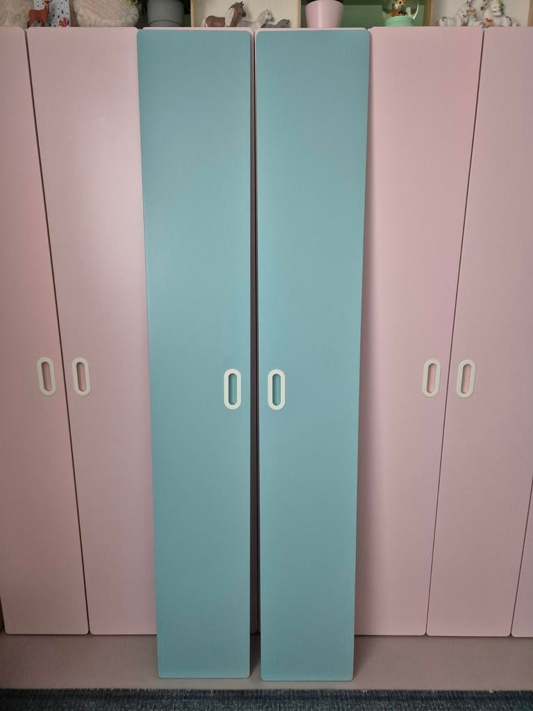 Set blauwe deuren Ikea Stuva Fritids, 193 cm, Ophalen, Gebruikt, Minder dan 75 cm, 50 tot 70 cm