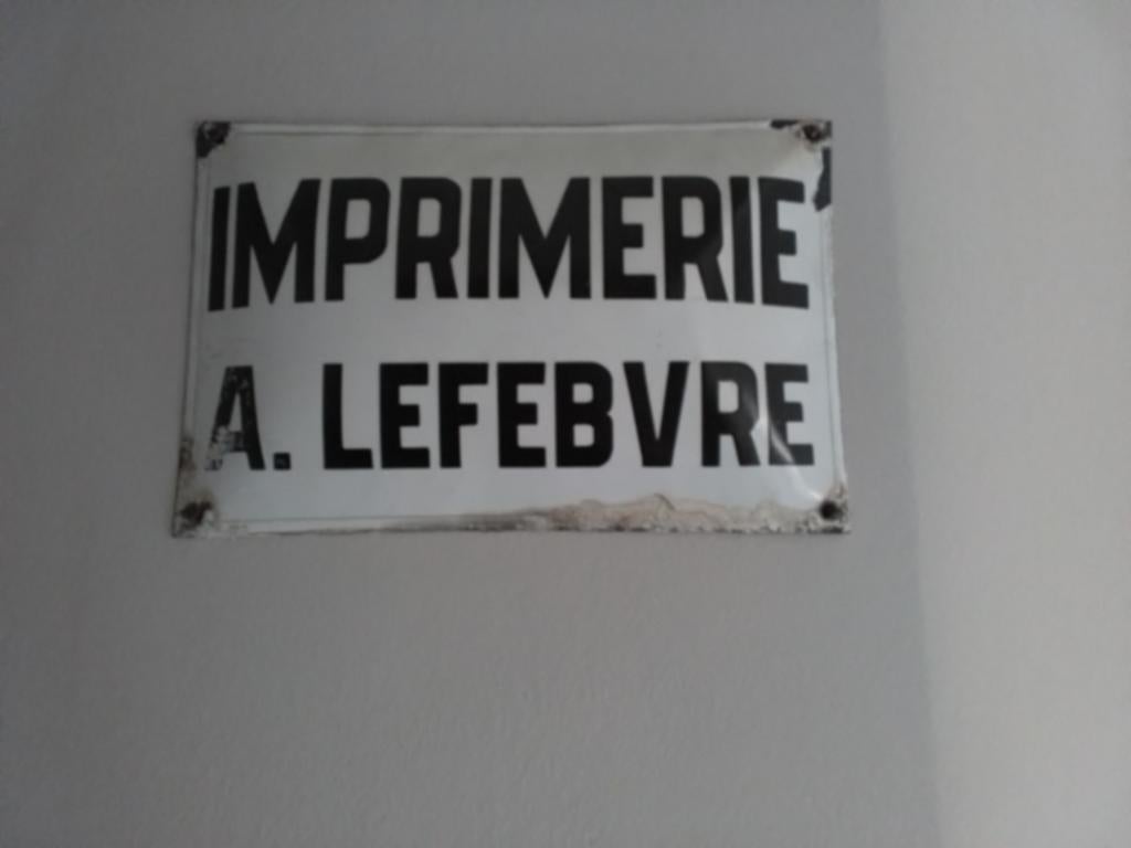 Oud Frans emaille naambord, Ophalen of Verzenden