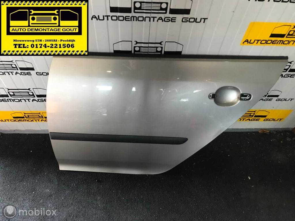 Volkswagen Golf 5 Deurplaat Deur Links Achter Goud, Gebruikt, Volkswagen, Ophalen of Verzenden, Volkswagen