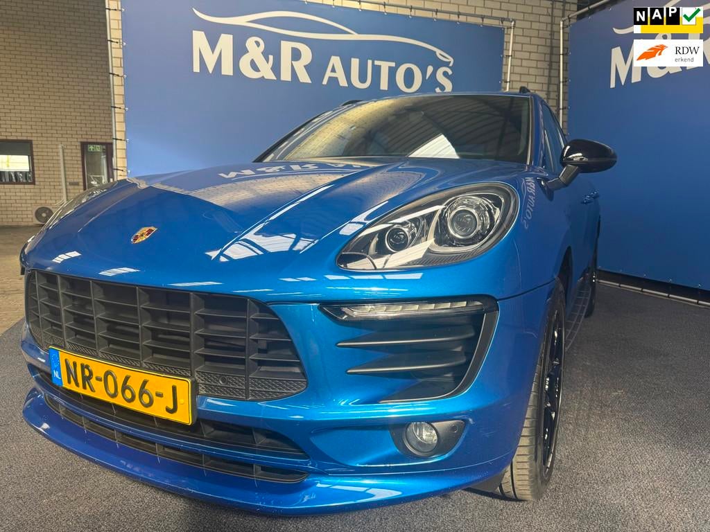 Porsche Macan 2.0 Dealer onderhouden Nieuwe APK, Auto's, Automaat, Gebruikt, 4 cilinders, Blauw